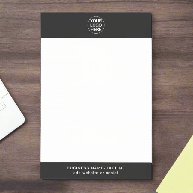 Business Logo l Promotional Black & White Promo  Post-it Notes (Creator Uploaded)