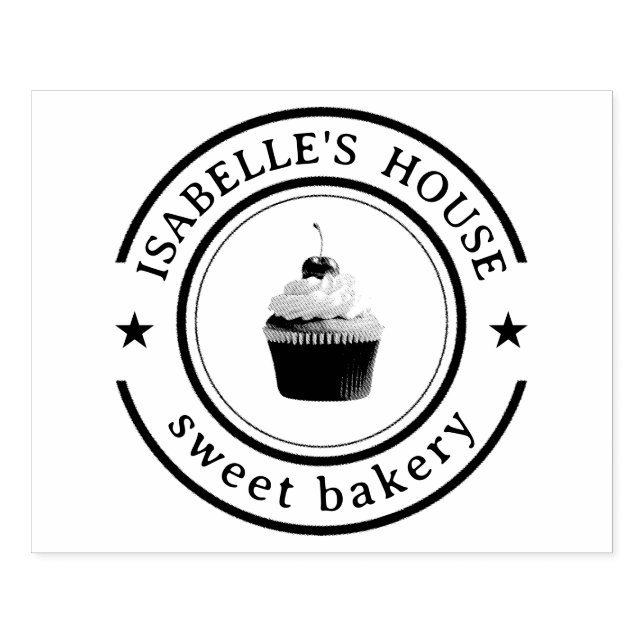 Business Logo | Large Personalised Homemade Logo  Rubber Stamp (Imprint)