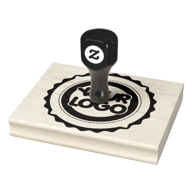 Business Logo Large Rubber Stamp (Stamp)
