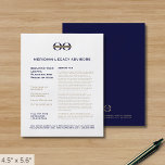 Business Logo Marketing Flyer<br><div class="desc">A simple custom navy blue and gold business flyer template in a modern minimalist style that can be easily updated with your company logo,  contact details,  and custom flyer text. Ideal for marketing products,  services,  promotions,  event pricing,  and more. Perfect for business professionals looking to enhance their brand presence.</div>