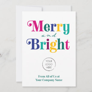 Business Logo Merry & Bright Holiday Christmas
