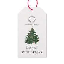 Business Logo Merry Christmas Tree