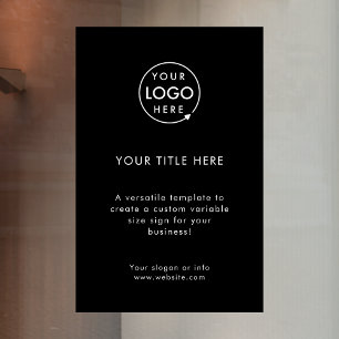 Business Logo   Minimal Black Stylish Promotional