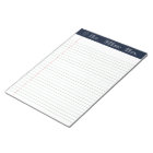 Business Logo Minimal Modern Navy Blue Wide Ruled