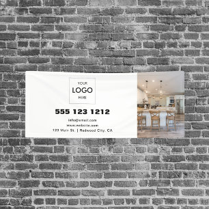 Business Logo Minimalist Modern Photo Banner