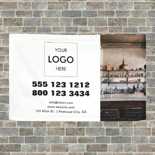 Business Logo Minimalist Modern Photo Banner