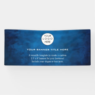 Business Logo Minimalist Modern professional blue Banner