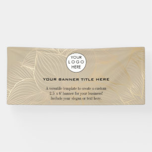 Business Logo Minimalist Modern professional navy Banner