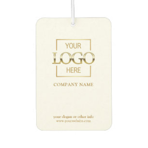 Business Logo Minimalist Professional Branded Car Air Freshener