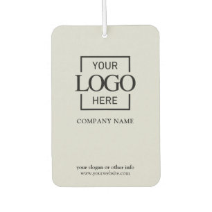 Business Logo Minimalist Professional Branded Car Air Freshener
