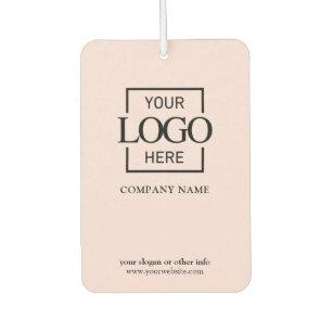 Business Logo Minimalist Professional Branded Car Air Freshener