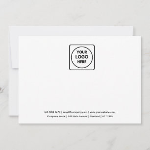 Business Logo Minimalist Professional White Card
