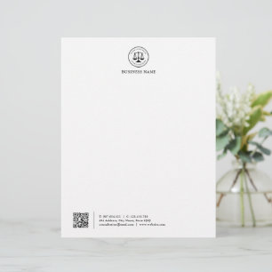 Business Logo Minimalist Simple Clean Letterhea Custom Letterhead
