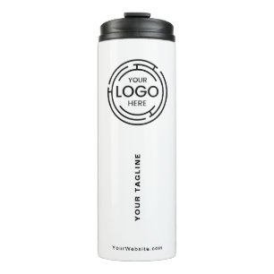Business Logo Minimalist Thermal Tumbler