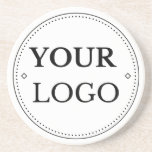 Business Logo Modern Christmas Coaster<br><div class="desc">Add your corporate logo to this simple modern Christmas coaster in a modern minimalist style. Perfect holiday promotional favour.  Easy to customise. Get yours today!</div>