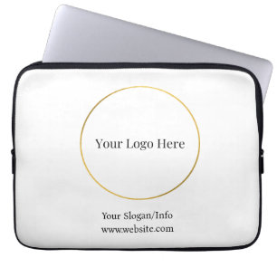 Business Logo Modern Company Template Laptop Sleeve