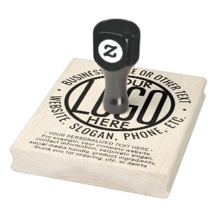 Business Logo Modern Corporate Large Professional Rubber Stamp