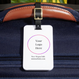 Business Logo Modern Customisable Templates Luggage Tag