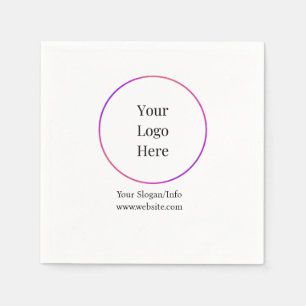 Business Logo Modern Customisable Templates Napkin