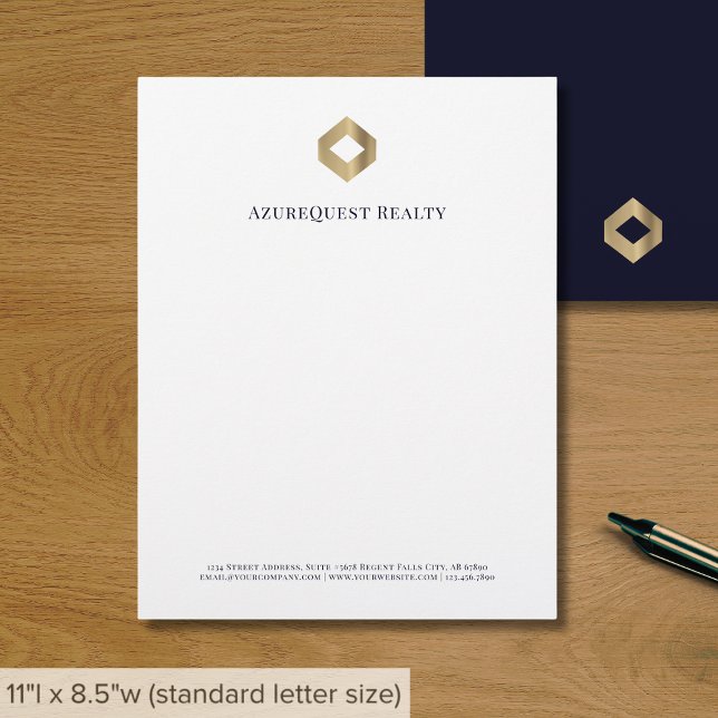 Business Logo Modern Luxury Custom Letterhead (Creator Uploaded)