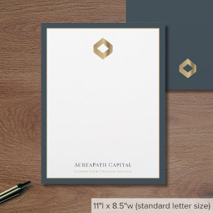 Business Logo Modern Luxury Custom Letterhead