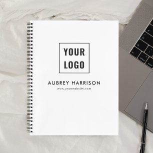 Business Logo Modern Professional White Notebook