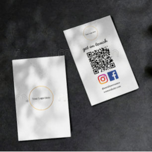Business Logo   Modern QR Code Social Template Business Card