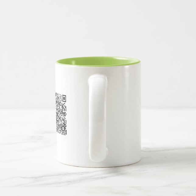 Business Logo Modern with QR code  Mug (Handle)