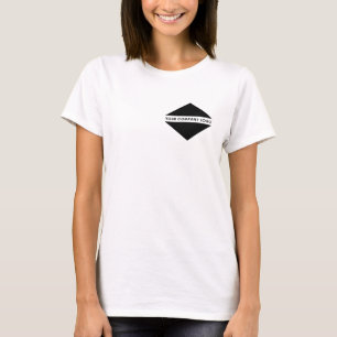 Business Logo Modern Womens White T-Shirt