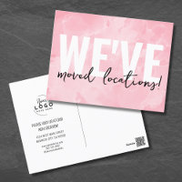 Business Logo Moving Announcement Card