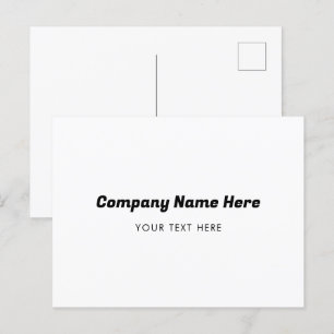 Business Logo Name Company Promotional Corporate Holiday Postcard