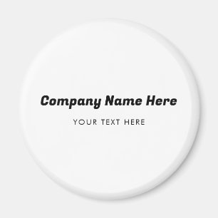 Business Logo Name Company Promotional Corporate Magnet