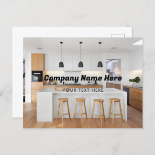 Business Logo Name Company Promotional Photo Holiday Postcard