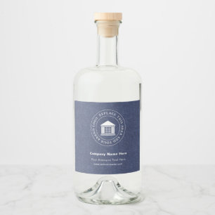 Business Logo Name Custom Liquor Bottle Labels