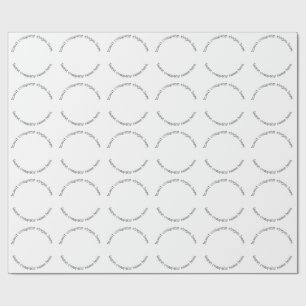 Business Logo Name Slogan Minimalist Professional  Wrapping Paper