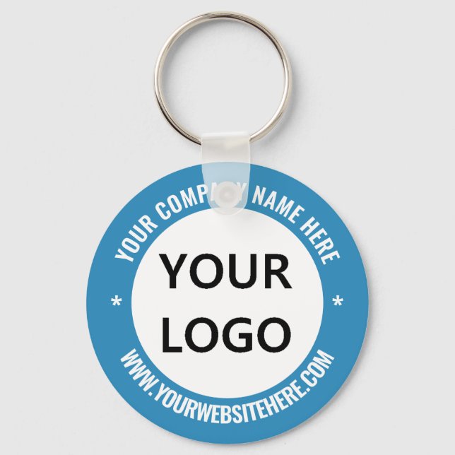 Business Logo Name Website Keychain Promotional (Front)