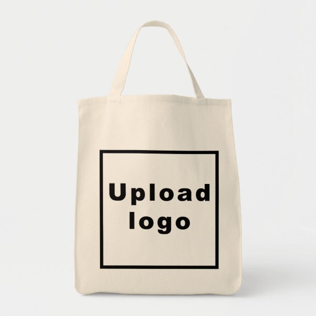 Business Logo on Grocery Tote Bag (Front)