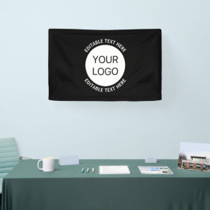 Business Logo or Any Image & Editable Text Banner