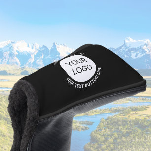 Business Logo or Any Image & Editable Text Golf Head Cover