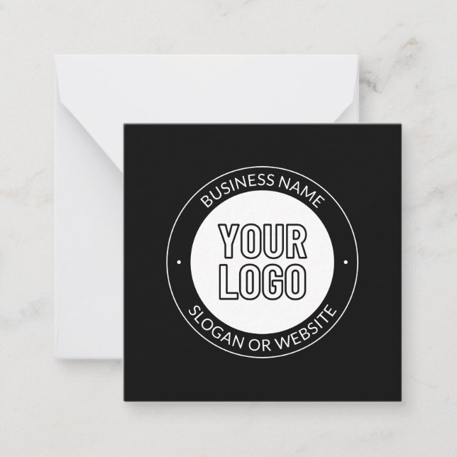 Business Logo or Design & Editable Text Template (Front)