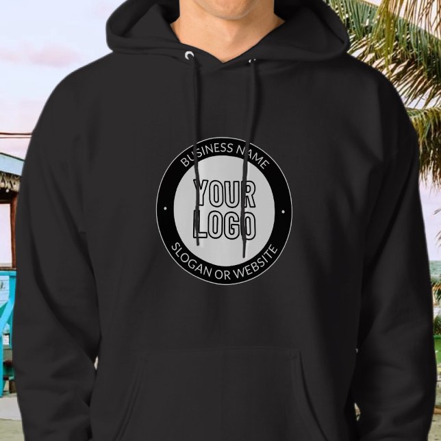 Business Logo or Design & Editable Text Template Hoodie (Creator Uploaded)