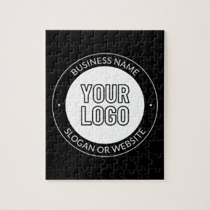 Business Logo or Design & Editable Text Template Jigsaw Puzzle