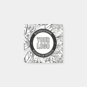 Business Logo or Design & Editable Text Template Post-it Notes