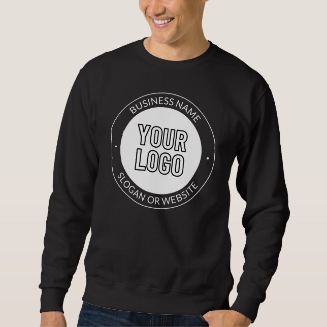 Business Logo or Design & Editable Text Template Sweatshirt (Front)