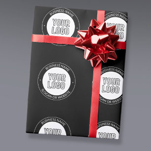 Business Logo or Design & Editable Text Template Wrapping Paper
