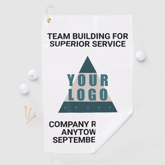 Business Logo Or Photo Promo Team Building Gift Golf Towel (InSitu)