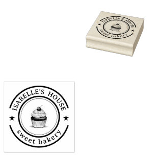 Business Logo   Personalised Homemade Logo Custom Rubber Stamp