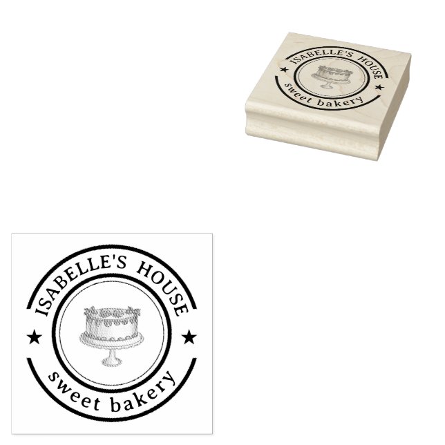 Business Logo | Personalised Homemade Logo Custom Rubber Stamp (Stamped)