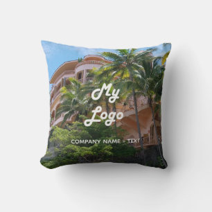 Business logo photo hotel rental property vacation cushion