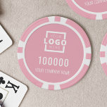 Business Logo Pink Poker Chips<br><div class="desc">Create your own custom pink poker chips with your company logo and name.</div>